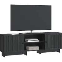 vidaXL TV-Schränk Schwarz 150 x 31 x 50 cm Holzwerkstoff