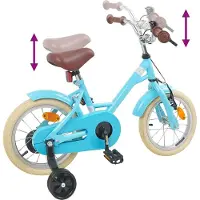 vidaXL Kinderfahrrad 12 Zoll für 2-4 Jahre alt Himmelblau