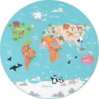 TT Home Kinderzimmerteppich Teppich Junge Mädchen Kinderteppich Baby Rutschfest Strasse