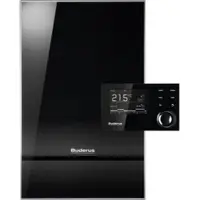 Buderus Logamax kompakt WS170-35 AME mit RC310 gemischter Heizkreis Aufputz schwarz