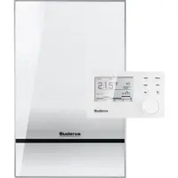 Buderus Logamax kompakt WS170-35 AMEW mit RC310 gemischter Heizkreis Aufputz weiß