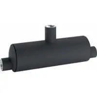 Buderus Lufttopf DN65 waagerecht Rp1 2 x 1'' Muffe + 1/2'' grundiert 250 mm