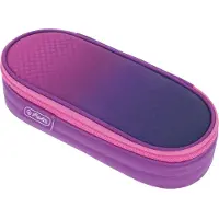 Herlitz Etui Dip Dye, Weiches Federmäppchen, Polyester, Pink, Violett, Einfarbig, Reißverschluss, Pubertät