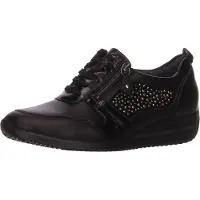 Waldlaufer Schnürhalbschuhe in schwarz, Gr. 6.5