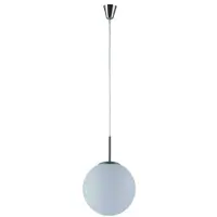 LINDBY Hängeleuchte Marike, Ø 30 cm, weiß, Glas, Kugel, E27
