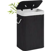 Songmics Wäschesammler schwarz