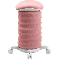 Topstar Sitness 4D mit Rollen rose/papyrus ergonomischer Sitzhocker, Aktivhocker gegen Rückenschmerzen