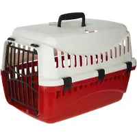 Kerbl Transportkäfig Expedion 1 Creme/Burgund 10 kg