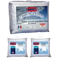 Vente-unique Sparset: Bettdecke 240 x 260 cm + 2 Kopfkissen 65 x 65 cm - Naturdaunen - DODO von BAFFIN