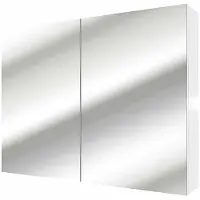 AcquaVapore Spiegelschrank Badspiegel Badezimmer Spiegel City 100cm Weiß MDF mit 5W LED-Strahler