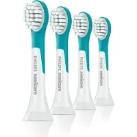 Philips Sonicare For Kids For Kids HX6034/33 Mini-Bürstenköpfe für Schallzahnbürste, 2 Stück(e), Türkis, Medium, Gummi