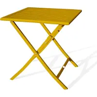 DCB Groupe Gartenklapptisch, Aluminium, senfgelb