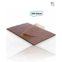 Blanc HYGIENIC Backtrennpapier groß, 57x78cm Lauge, 500 Blatt, Braun, Pergamentersatzpapier ungebleicht 39g/m², nassfest