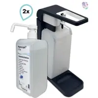Blanc HYGIENIC SET: Hebelspender 1.000ml + 2x 1 Liter Haut- und Händedesinfektion mit vormontierter Pumpe