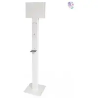 Blanc HYGIENIC Bodenständer Edelstahl +Infotafel +prof. Hygieneplan (OHNE SPENDER)