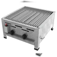 ChattenGlut Professional Gastrobräter 2-flammig Tischgerät 9,0kW und Einzelne Edelstahlstäbe als Rost