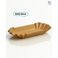 Blanc HYGIENIC Pappschalen Pommesschalen klein 2.000 Stk, to go, take away, biologisch abbaubar, nachhaltig, kunststofffrei