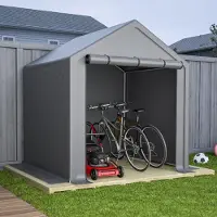 GIHAUVIA Geräteschuppen Fahrradgarage Wetterfest Fahrradgarage Carport Zelt Mit UV Schutz Fahrradschuppen 190x170x200cm