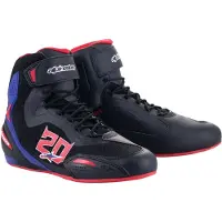 Alpinestars FQ20 Faster-3 Rideknit Schuhe Black Bright Red Blue, Größe: 8.5