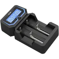 XTAR X2 Ladegerät – Schnellladegerät mit LCD für Li-Ion & NiMH