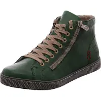 Rieker Guana Damenschuhe Schnürstiefel Grün Freizeit, Schuhgröße:39 EU