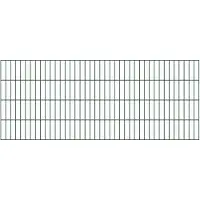 Alberts Doppelstab-Gittermatte, Typ 6/5/6, ohne Überstand, Breite 2000 mm x Höhe 800 mm, Farbe: grün RAL 6005