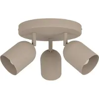 Eglo Design-Deckenstrahler Tilston 3-hell sandbraun