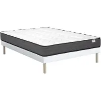 Vente-unique Komplett-Set - 160 x 200 cm - Bettgestell + Taschenfederkernmatratze - Stärke 20 cm - AMBRACIE von YSMÉE