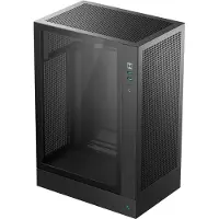 DeepCool CH170 PLUS, Tower, PC, Schwarz, micro ATX, Mini-ITX, Acrylnitril-Butadien-Styrol (ABS), Gehärtetes Glas, SPCC, 16,4 cm