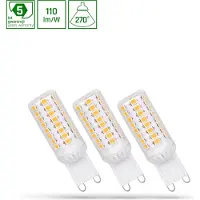 Spectrum LED G9 Multipack - 4W entspricht 35W dimmbar - 6000K Tageslichtweiß - 18x58 mm