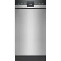 Siemens iQ300 SR43ES24ME, Unterbau, Single (45 cm breit), Edelstahl, Schwarz, Berührung, 1,75 m
