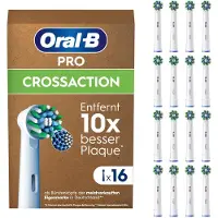 Oral-B 16x Oral-B Pro Cross Action elektrische Zahnbürstenköpfe weiß 100%