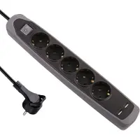 Electraline Gummy 5+2usb Mehrfachsteckdose