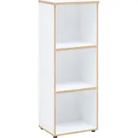 Innostyle Regal MEAGAN, Weiß, 3 offene Fächer, 2 Fachböden, Artisan Eiche Holznachbildung