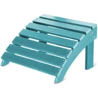 Aspero Adirondack Fußstütze, klappbar, aus strapazierfähigem HDPE, wetterfest, 51x34 cm