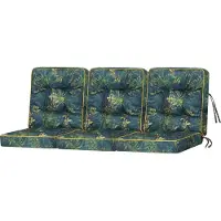 Stanislaw Jurga Schaukelkissen-Set "VENUS" – 3 Stück 60×110 cm | Bankkissen Garden Kissen Schaukelauflagen Bankauflagen Auflagen Kissen | HobbyGarden