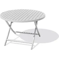 DCB Groupe Runder Gartenklapptisch, Aluminium