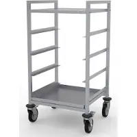 CombiSteel Geschirrkorbwagen mit 4 Schienen und 4 Rollen