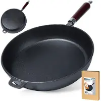 B2X Gusseisenpfanne Eisenpfanne Grillpfanne aus Gusseisen Pfanne CAST LINE 30 cm