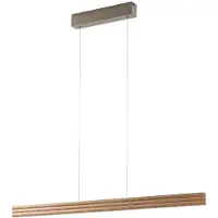 LUCANDE Annetta LED-Hängelampe, 117 cm, CCT, Eichenholz, dimmbar - , Annetta, dimmbar, Holz, für Esszimmer, Holz, Modern