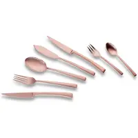 Echtwerk Avelino Bronze Edition Tafelbesteck, 42-tlg., Tafel Besteck, Essbesteck, Messer, Besteckset, Edelstahl, Mattiert, EW-BS-0860B