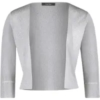 Vera Mont Strickjacke "Damen ohne Verschluss" 1 Stk. Glitzer