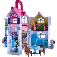 Kruzzel 22612 Zusammenklappbares Puppenhaus