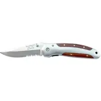 Herbertz Einhandmesser - Klinge rostfrei 7,6 cm - AISI 420 - Griff Pakkaholz - 256410