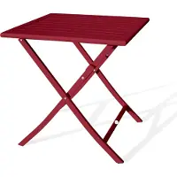 DCB Groupe Gartenklapptisch, Aluminium, karminrot