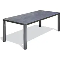DCB Groupe 8-Sitzer-Gartentisch, Alu mit Keramikplatte auf Glas