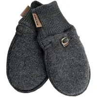 Mikk-Line Fäustlinge Merinowolle, Anthracite Melange, 86-92