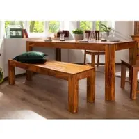 MASSIVMOEBEL24.DE Bank Akazie 140x40x45 honig lackiert OXFORD #0014