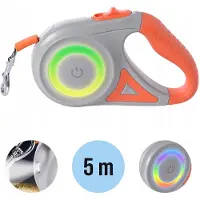 Extralink Automatische Hundeleine 5 m, LED Licht, Seitenlicht