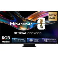 Hisense 85 '' UR9S | RGB MiniLED Smart TV 4K 180 Hz, 2,16 m (85"), 3840 x 2160 Pixel, DLED, Smart-TV, WLAN, Grau